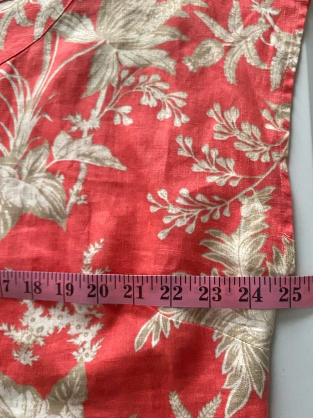 J.Jill Love Linen Tropical Floral Print 100% Linen Coastal Shift Dress Size XLP - Picture 11 of 12